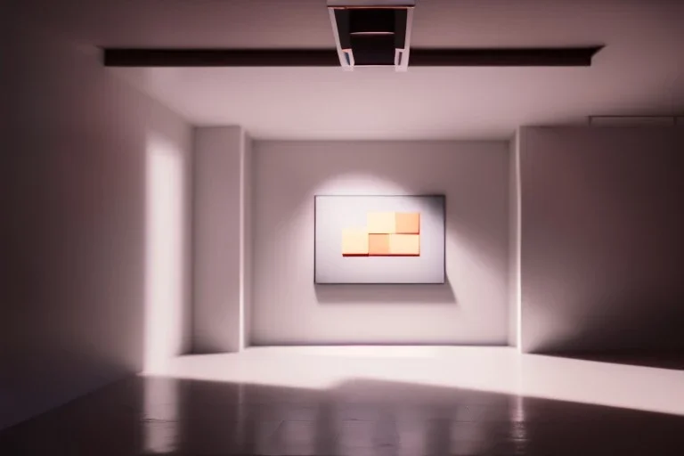 clean minimal modern museum space, vault form, realistic image. studio photo, unreal engine 5, soft color, 16 bit, god lights, ray tracing, RTX, lumen lighting, ultra detail, volumetric lighting, 3d, finely drawn, hd.