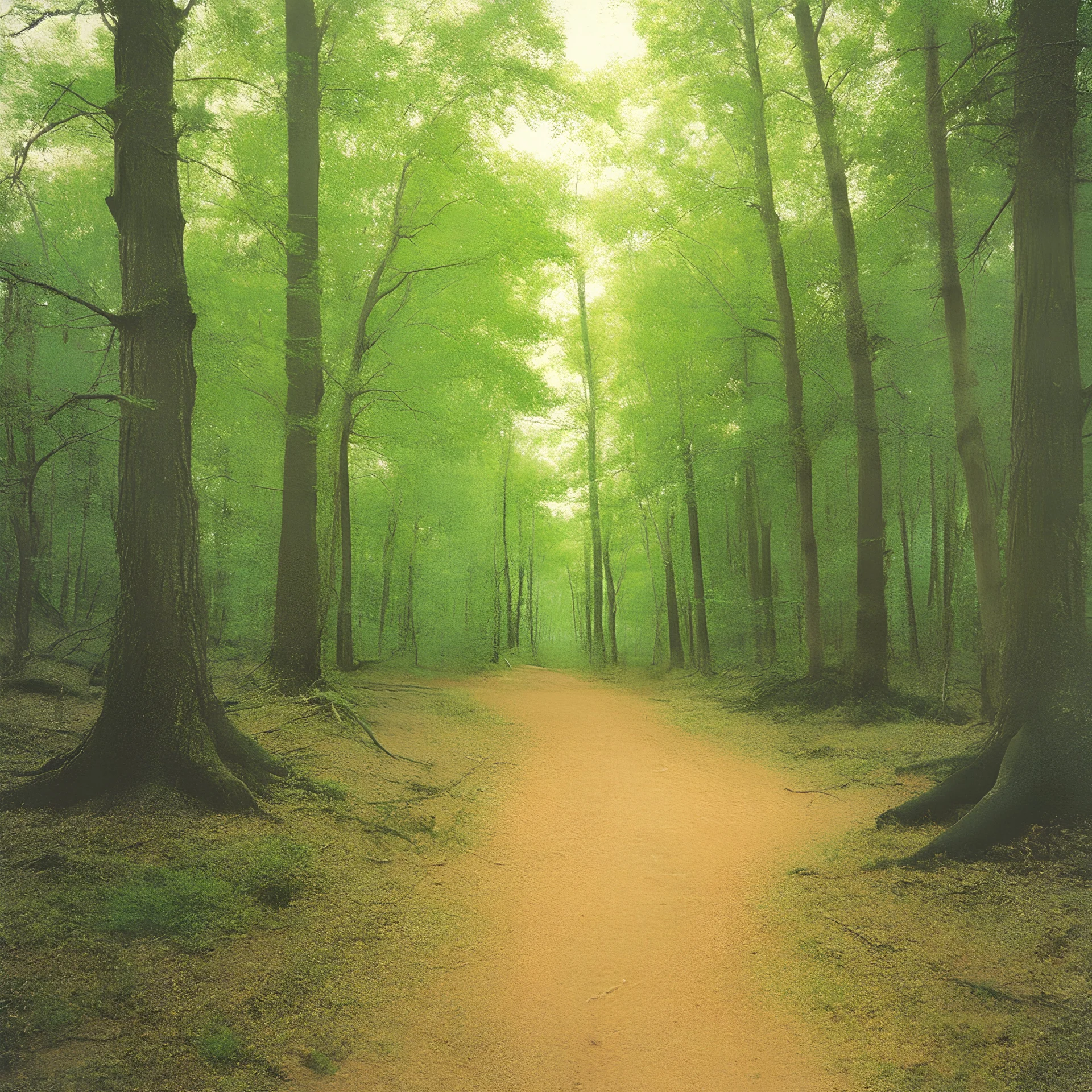 old cd cover with woods