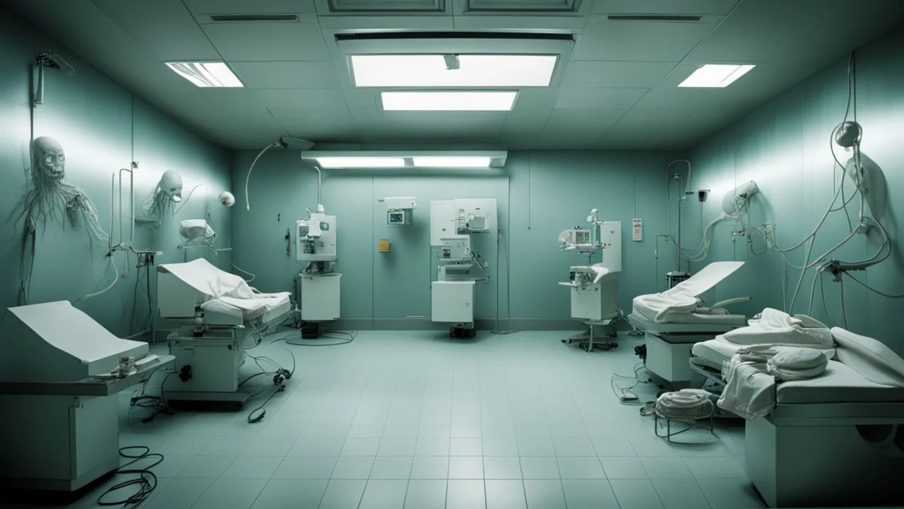 A horror-style operating room