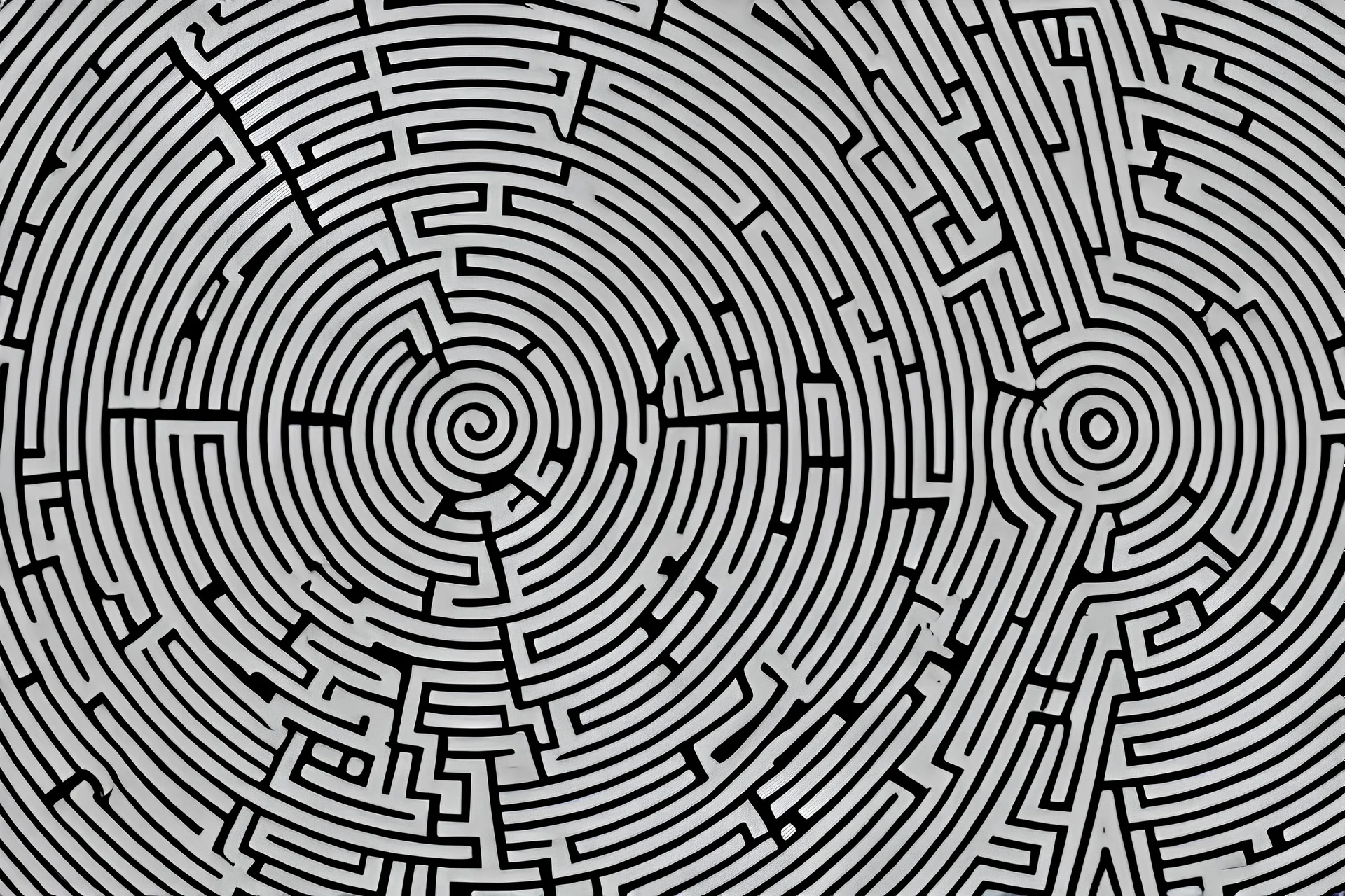 the Minotaur in the center of a round maze