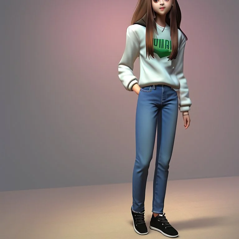 teen pretty realistic full body