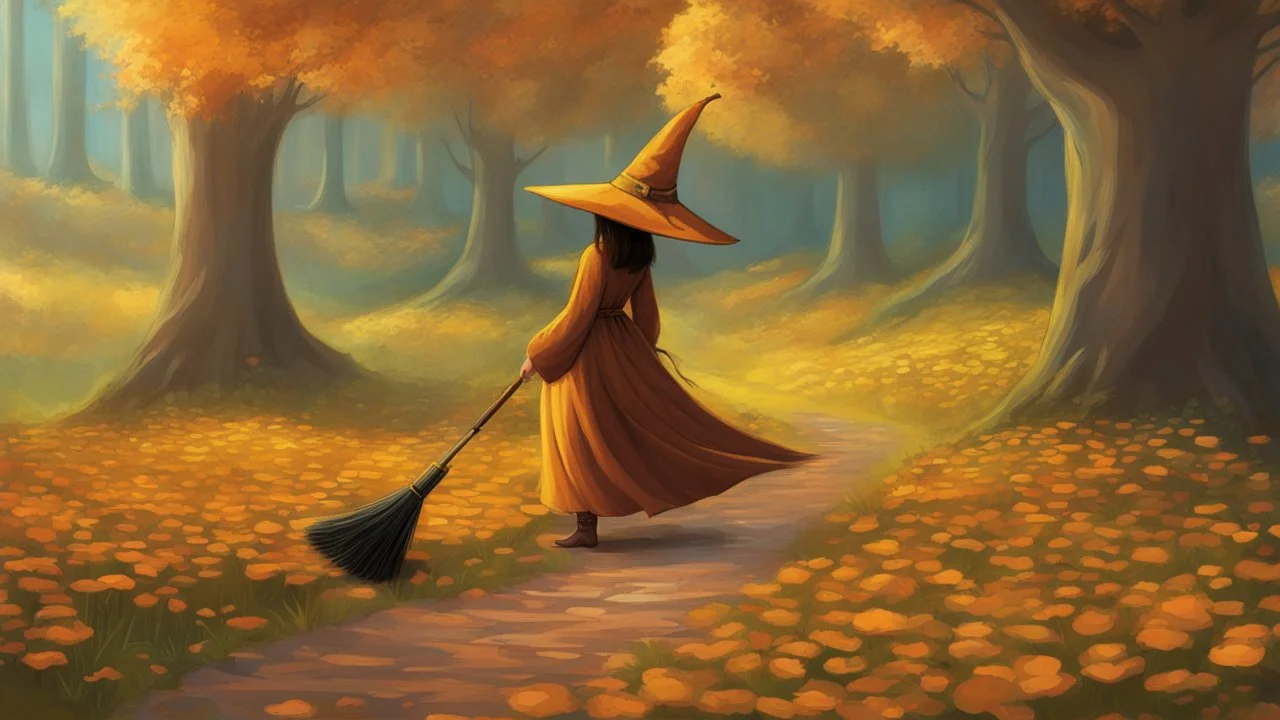 Broom from Bibi Blocksberg called Kartoffelbrei. Witch broom, magical. Digital Art, Masterpiece. Fantasy. Dream. Dreamy. Surreal.