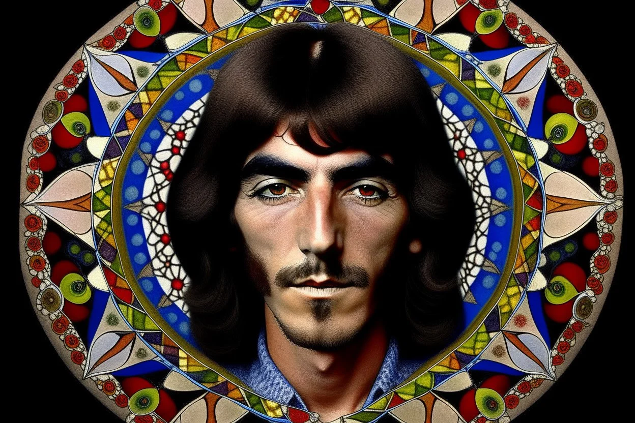 george harrison 3rd eye mandala trippy