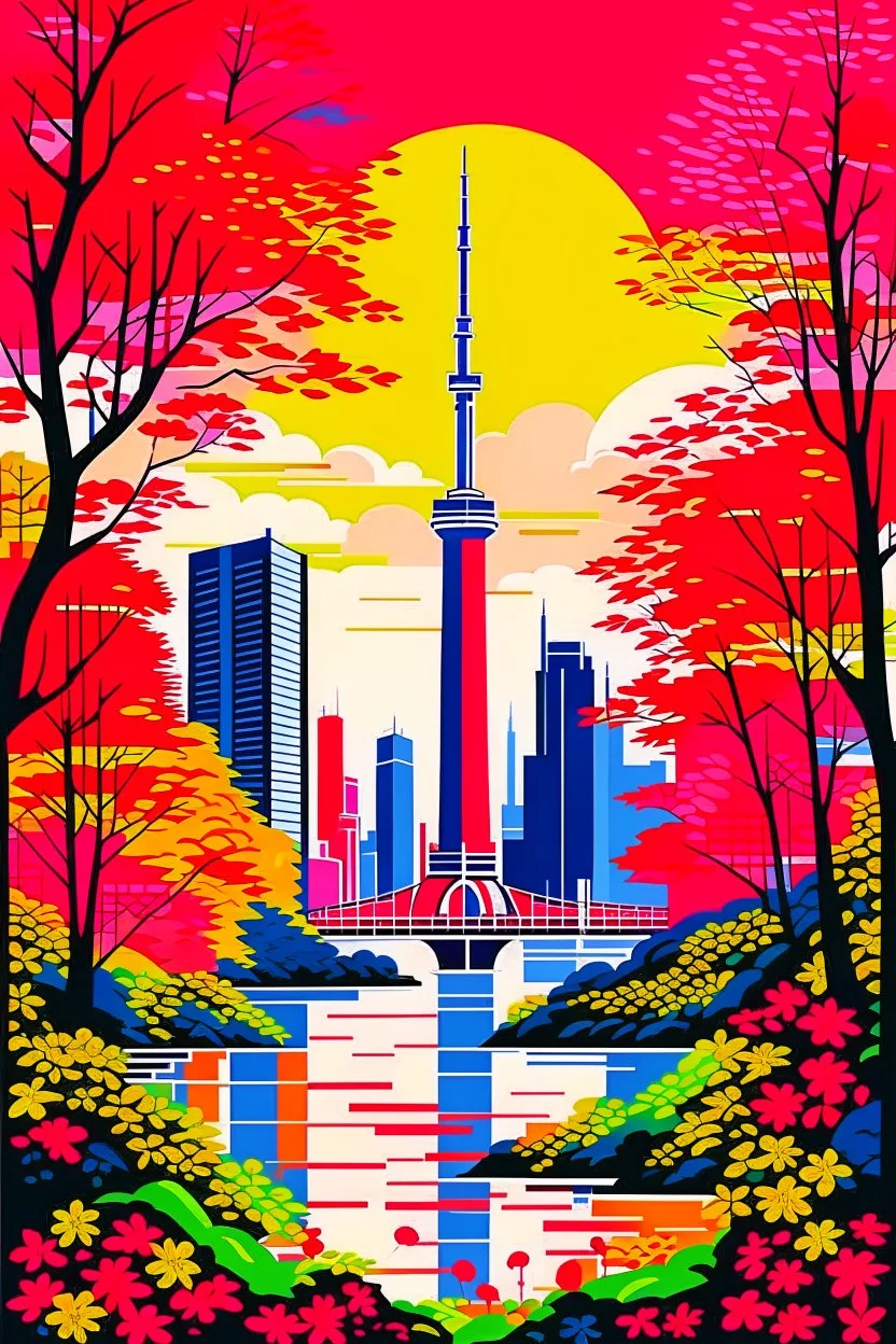 shanghai in autumn in the style of Hiroshi Nagai