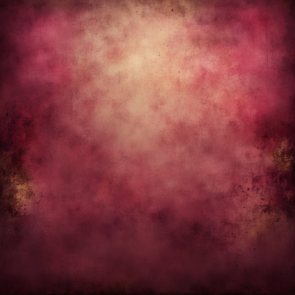 Hyper Realistic maroon & Golden grungy textured background with pink fog & vignette effect