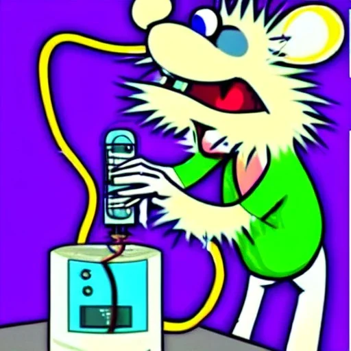 Mad scientist rat electricity