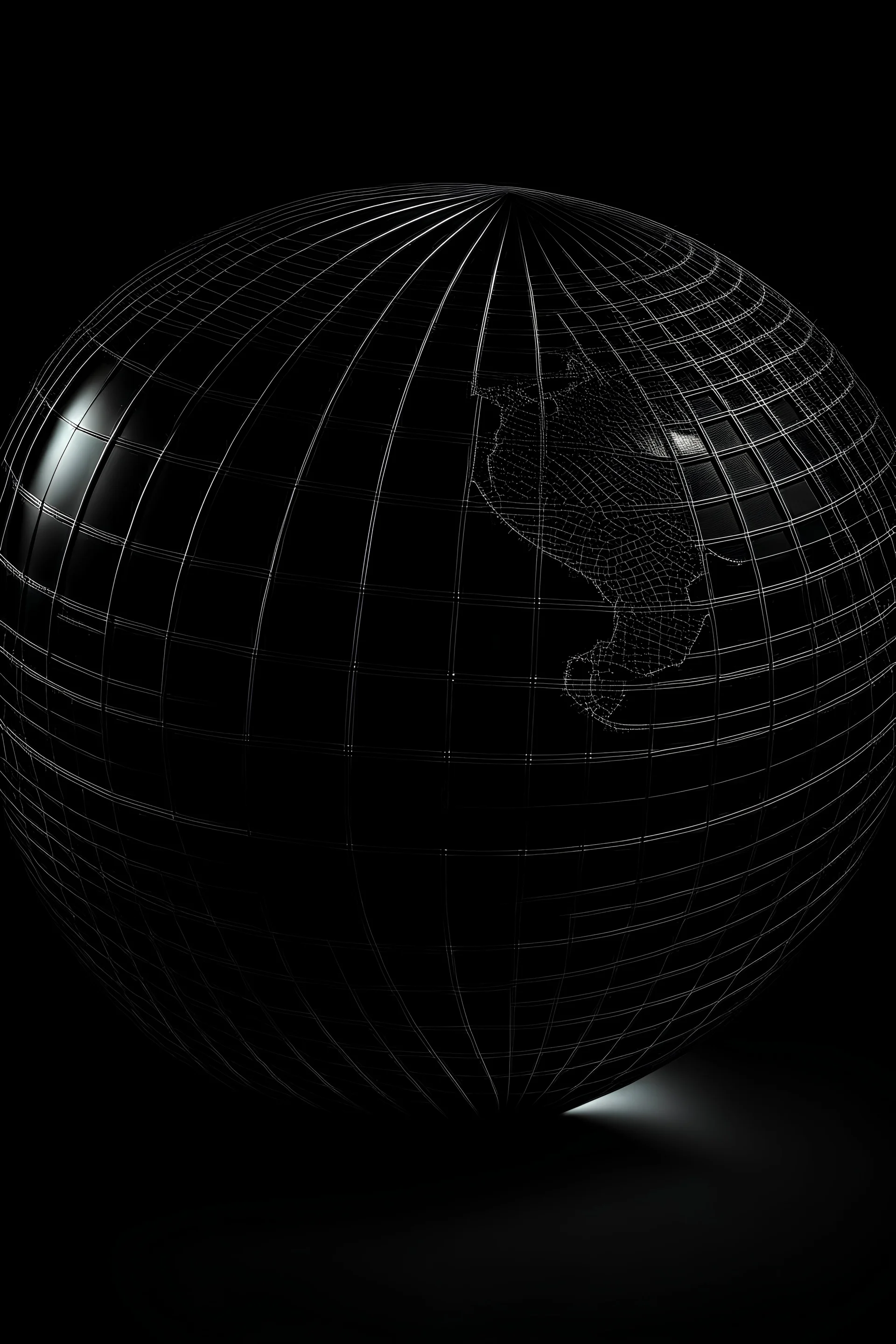 internet globe black background