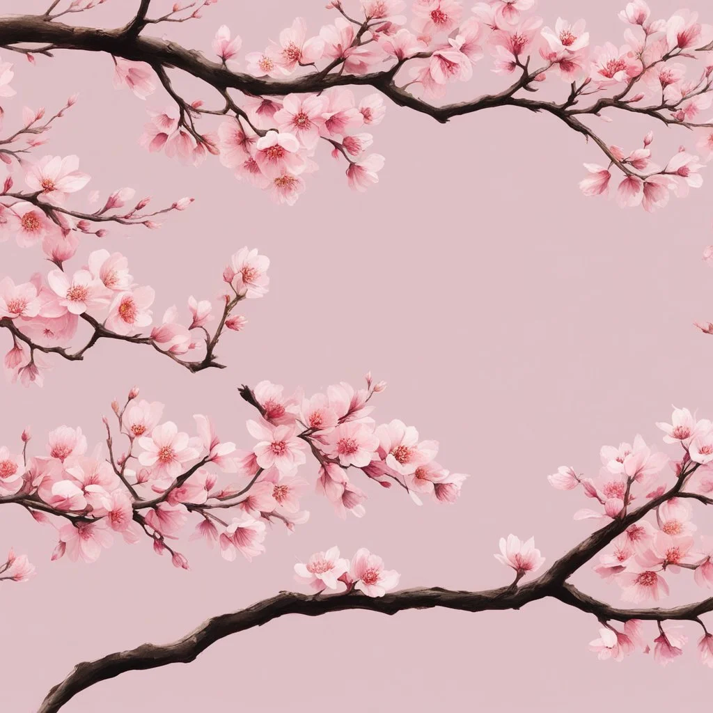 [art by Wes Anderson] The cherry blossom branches would be depicted with thin and graceful lines, capturing their natural flow and organic structure. The branches may have a slightly wavy or curved appearance, giving them a more realistic and dynamic feel.Buds can be included alongside the fully bloomed flowers, showcasing the different stages of the cherry blossom's life cycle. These buds can be depicted as small, rounded shapes, often positioned close to the main flower or scattered along the