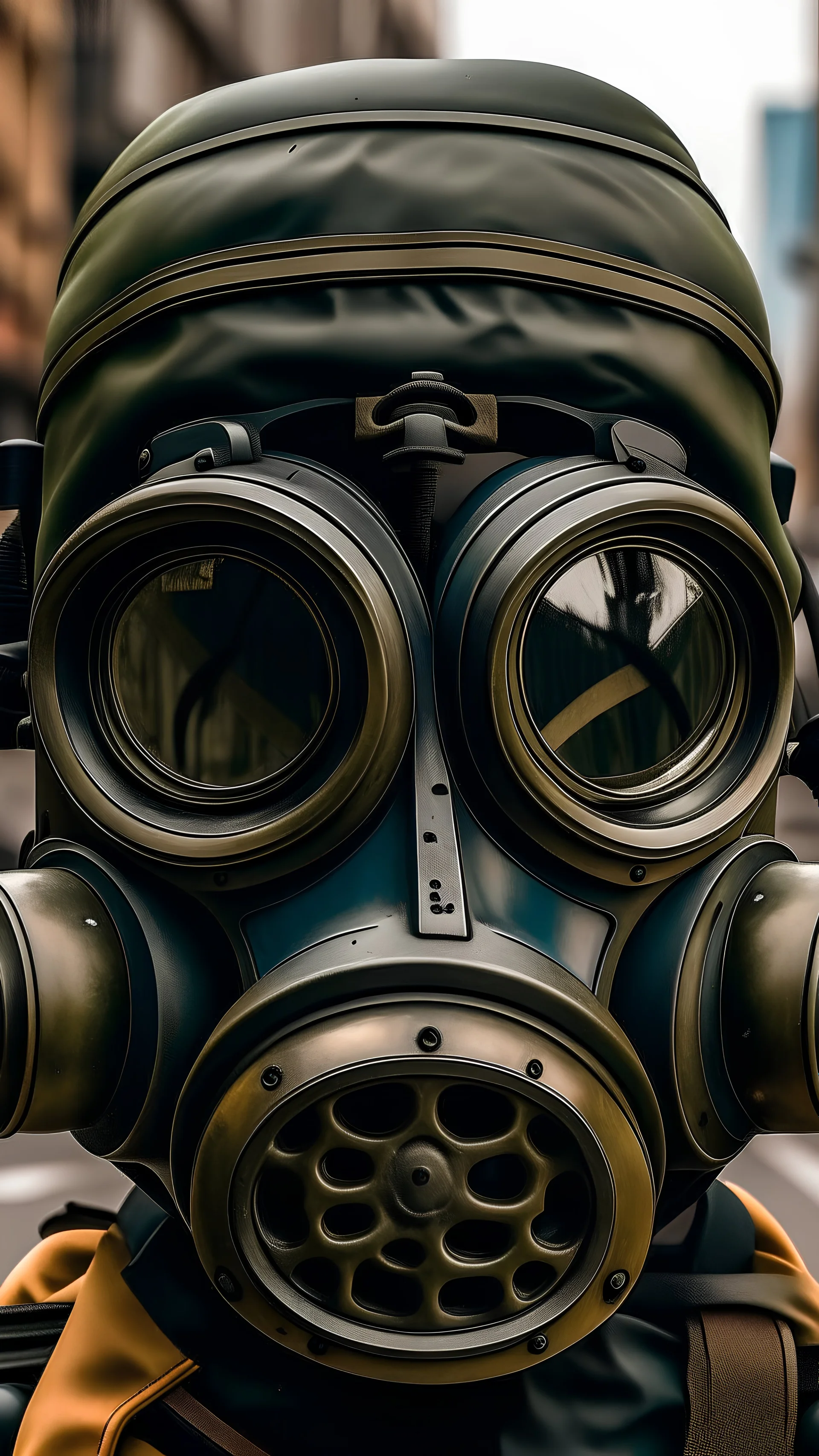gas mask air pollution
