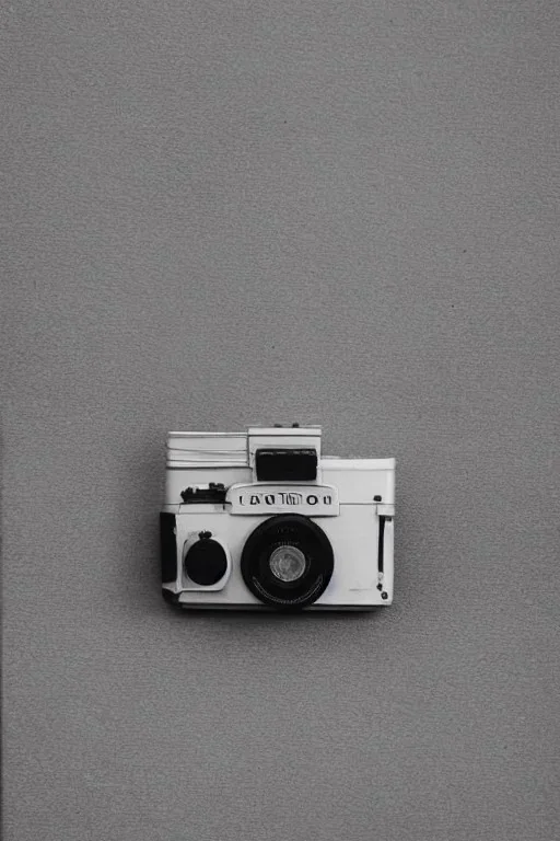 Minimalist art of an old camera