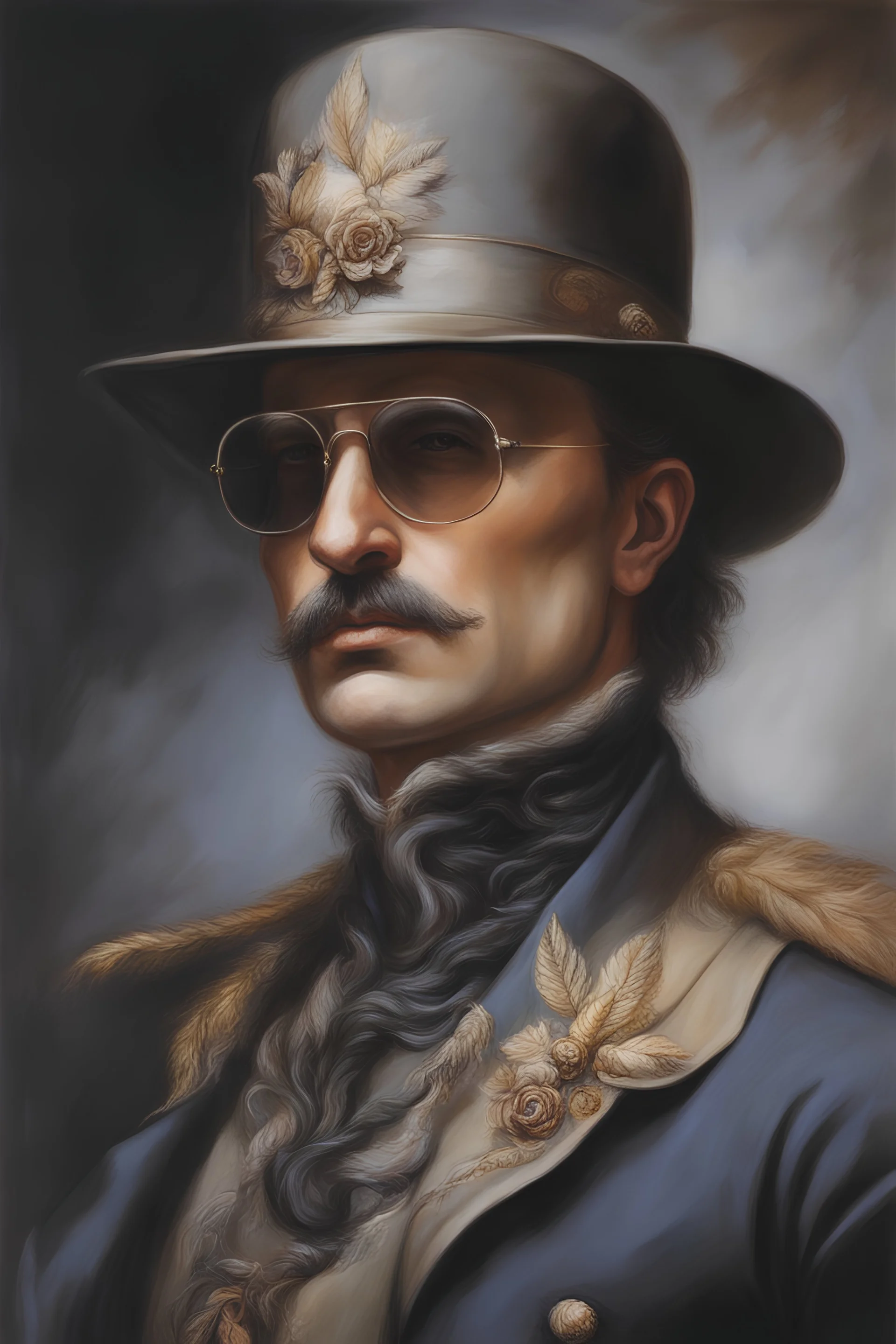 facial Portrait of Elton Zelton by Boris Vallejo