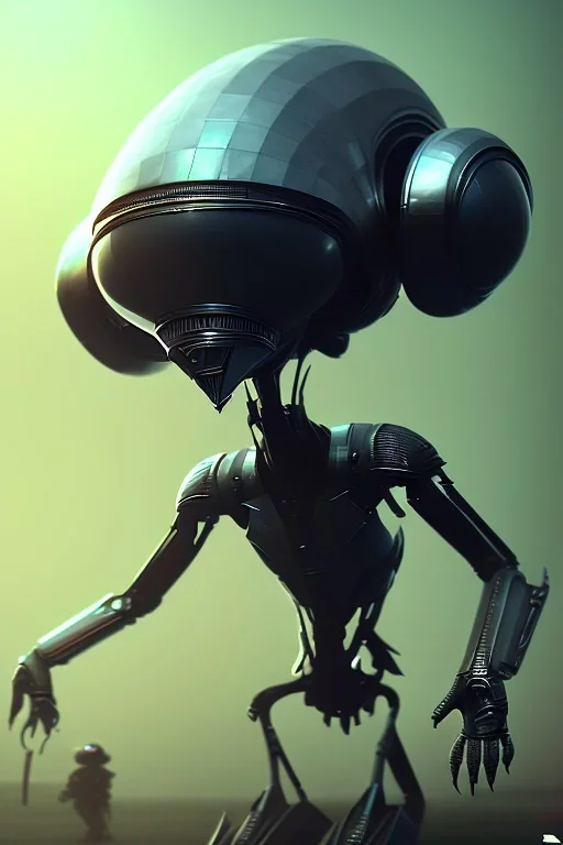 full length alien clean art NFT, blender 3d