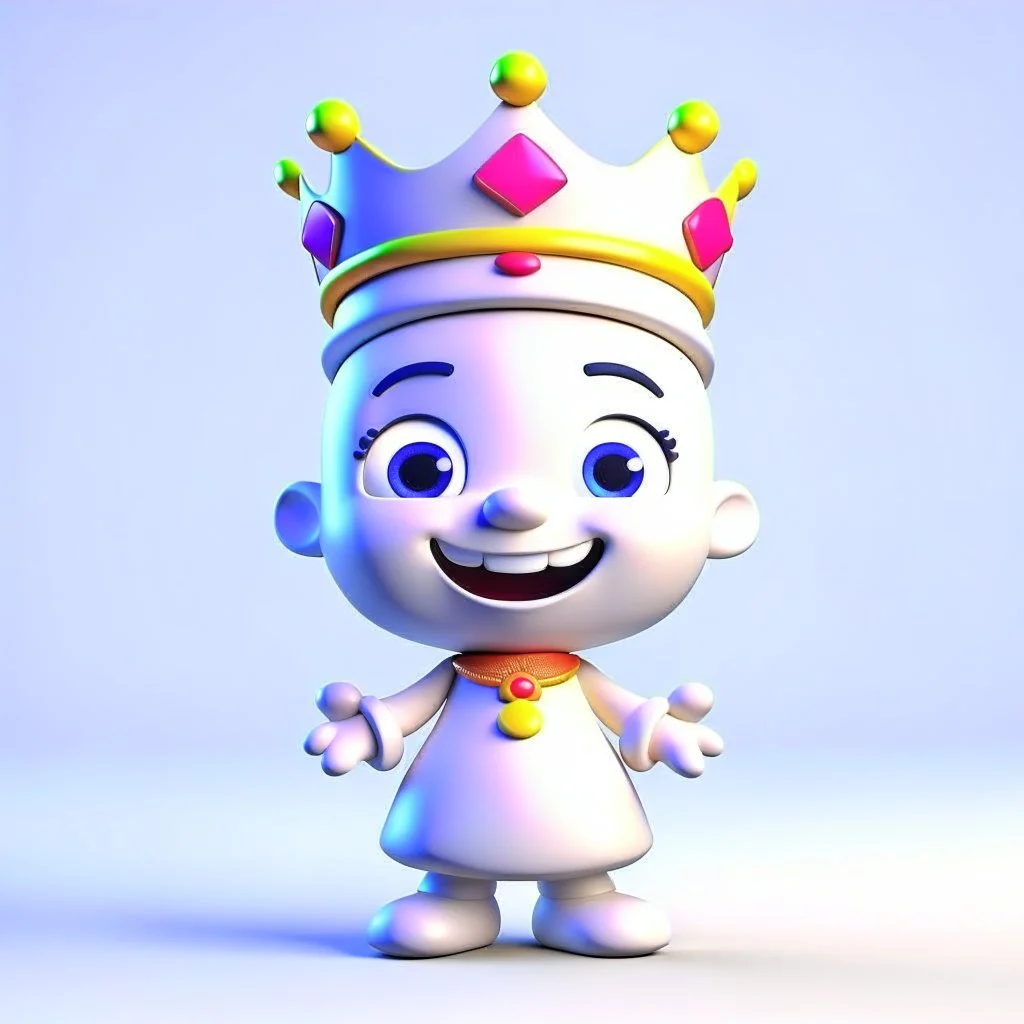 King cheerful 3D cute