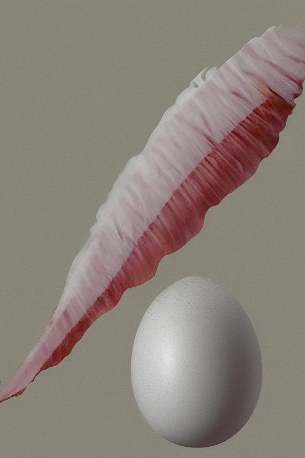 an egg with a wing