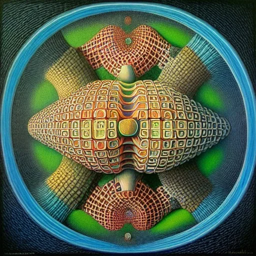 fractals in a human, Jacek Yerka