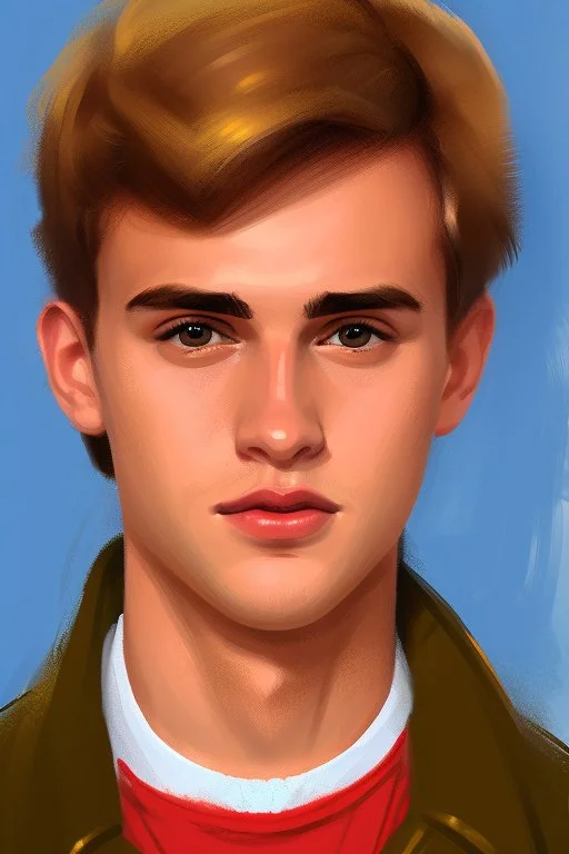 Extremely rich young guy portrait