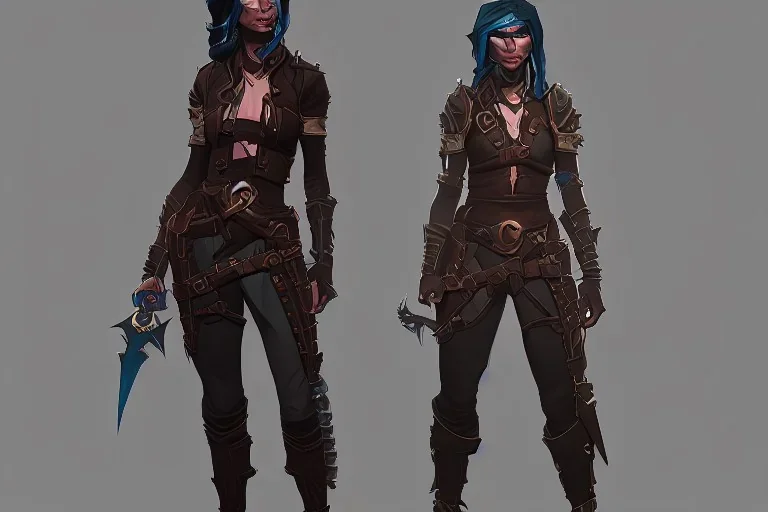 fantasy dungeon-punk construct female