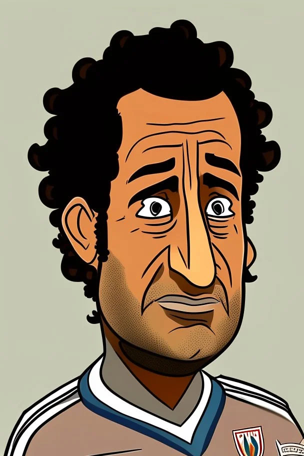 Ahmed Hossam Mido Egyptian football coach cartoon 2d