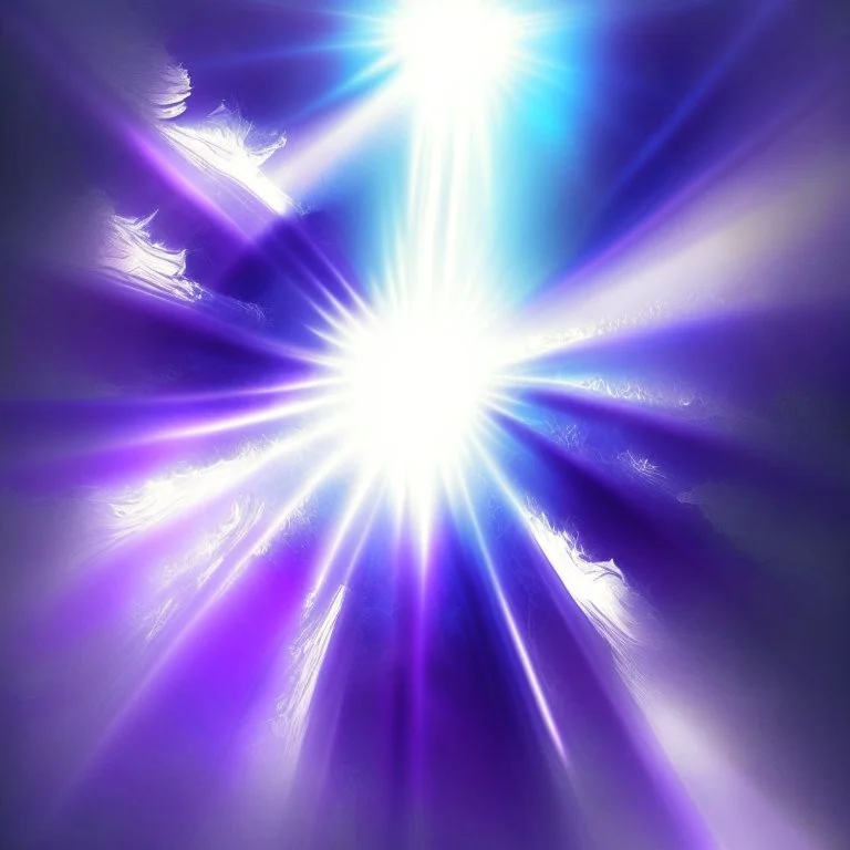 rays of light embracing purple cyan