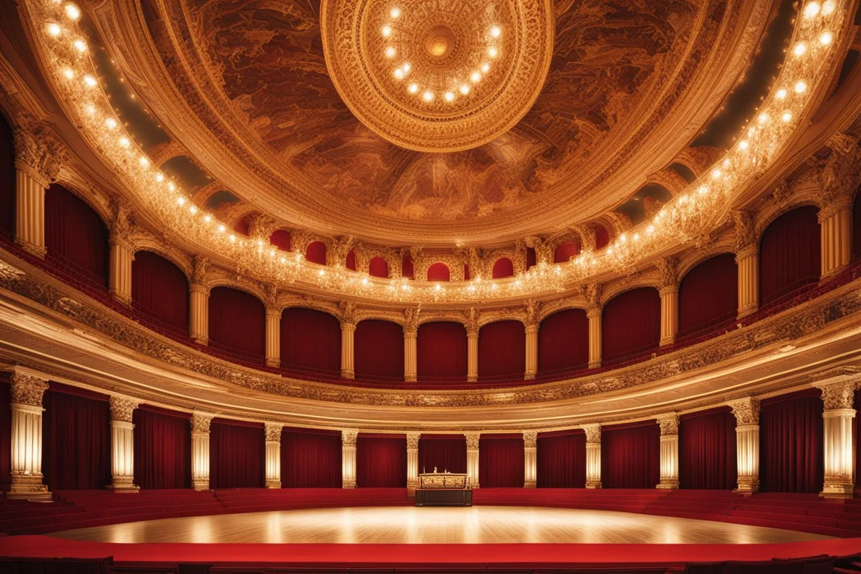 a luxury big opera dance stage