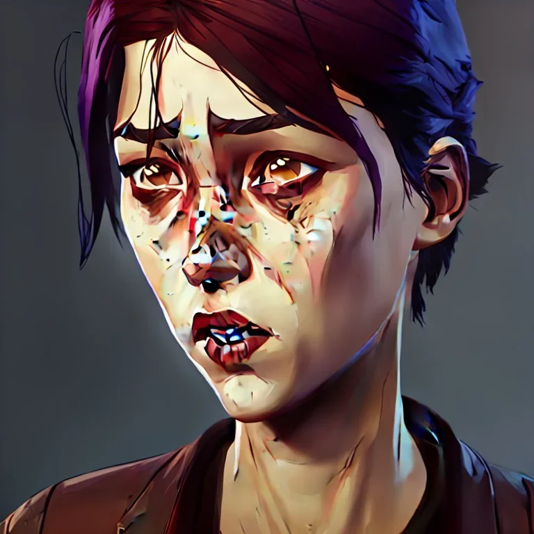 Clementine from the walking dead telltale art look like the game