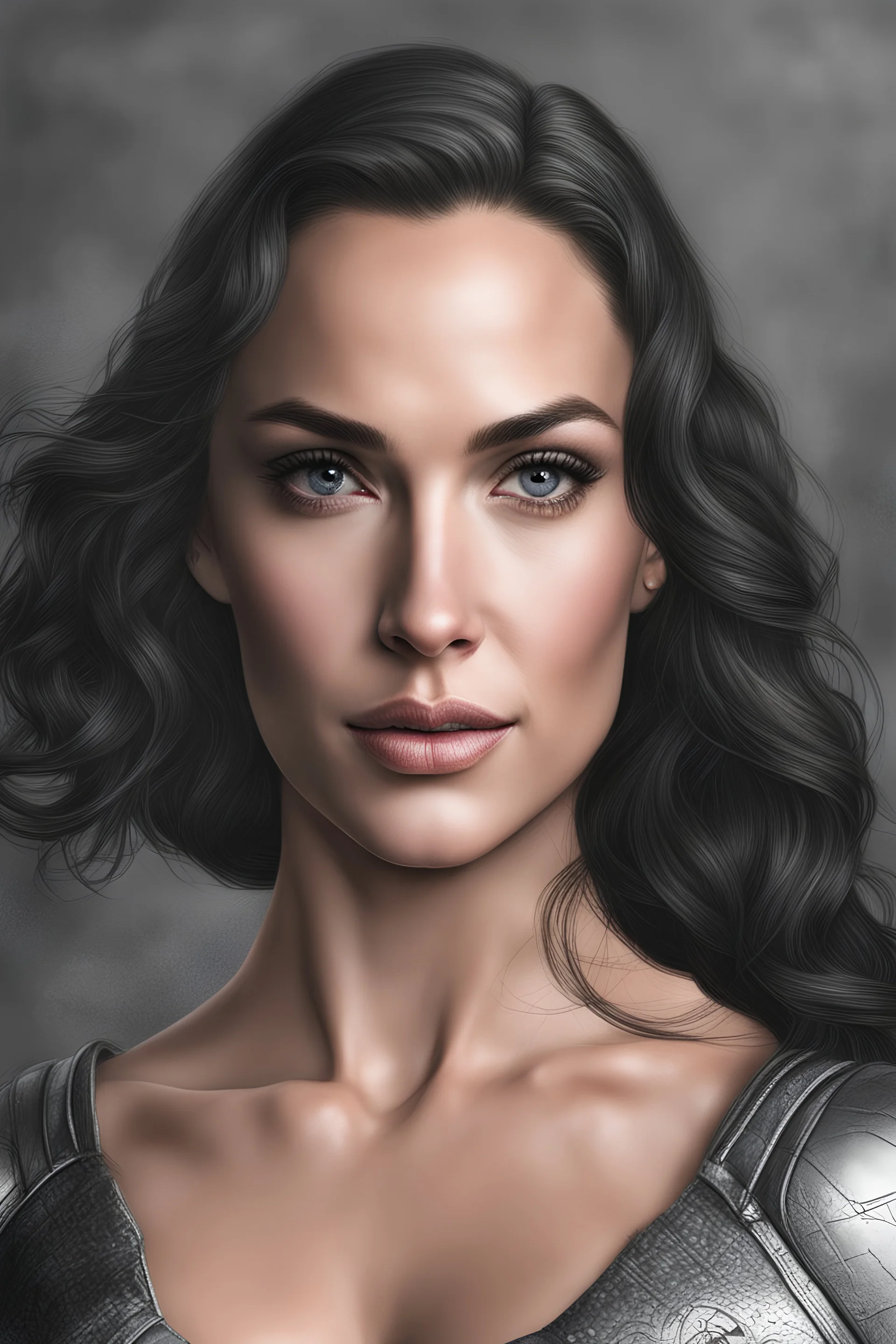 Gal Gadot ultra realistic portrait frontal