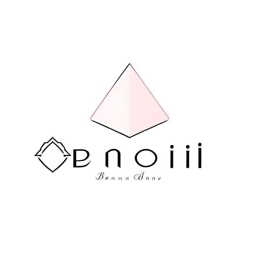 Create a logo with the name Deniz Boutique, inspired by diamond dresses, with the symbol of the dress, baby pink