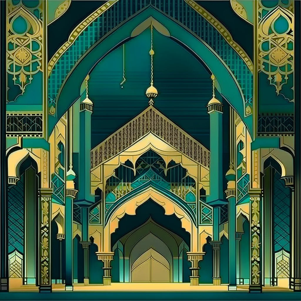 Abstract Islamic palace