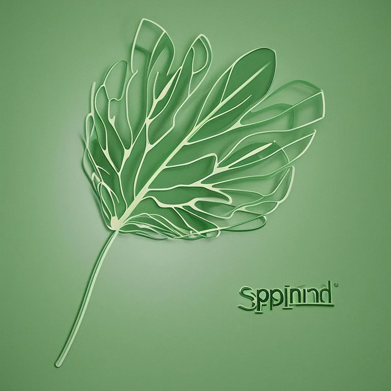 i want you to generate a logo for a new company named "SpiniLeaf" or Spinny Leaf. Something resembeling a spinning leaf, no words, HQ, digital art