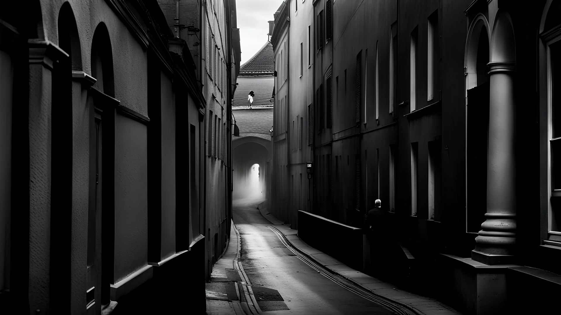 In the eerie street photograph, a chilling memory manipulation unfolds before our eyes. The main subject, portrayed in a realistic yet haunting style, captures the attention with its vivid portrayal. The image, a photograph snapped in black and white, immerses the viewers in a spine-tingling atmosphere. The manipulation displays a distorted face, its features contorted and elongated, inducing unease. The meticulous attention to detail and impeccable composition make this image a masterpiece.