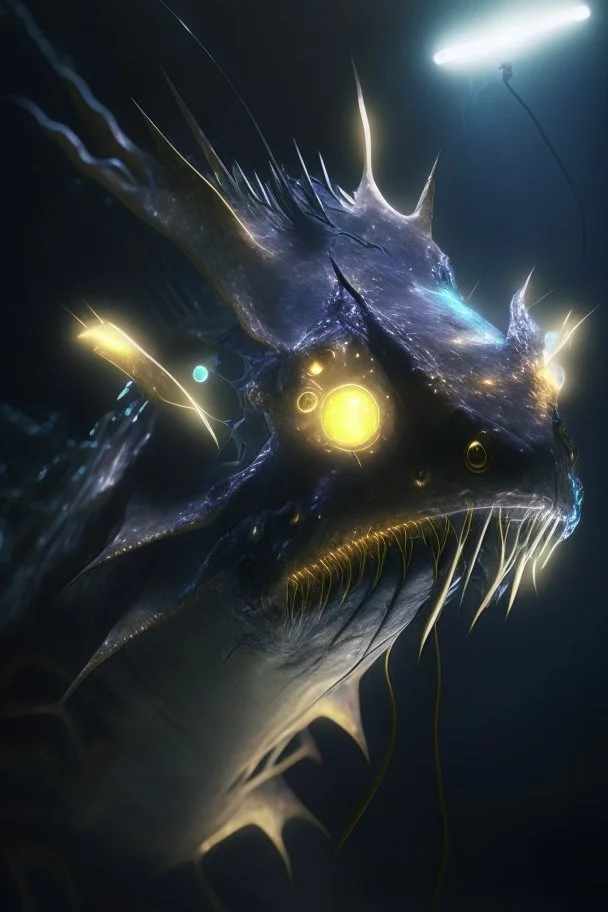 Ray creature ,ultrarealistic, dramatic lighting, electrical details, high details, 4k, 8k, best, accurate, trending on artstatio