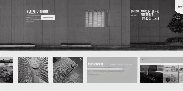 Neo Brutalism layout architecture Homepage Website, Typography,UI,UX