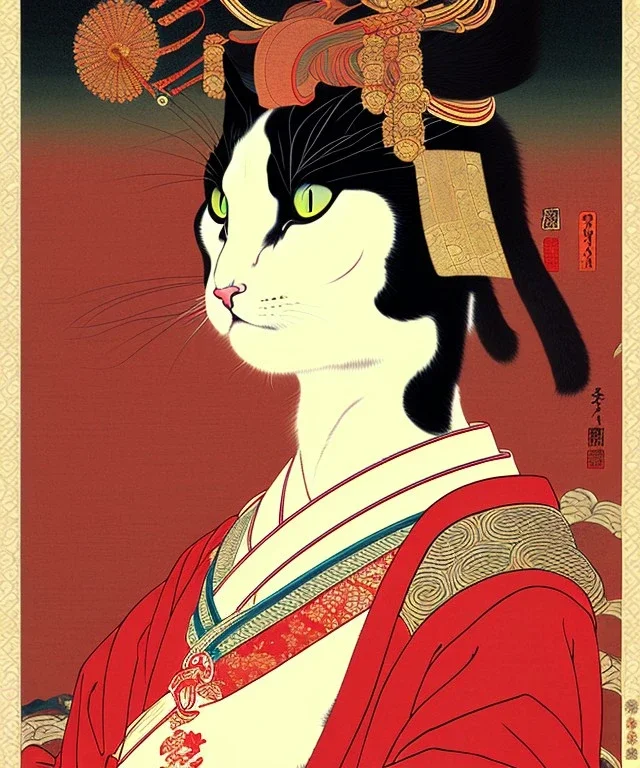 Ukiyo-e cat