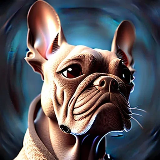 alien giraffe French bulldog