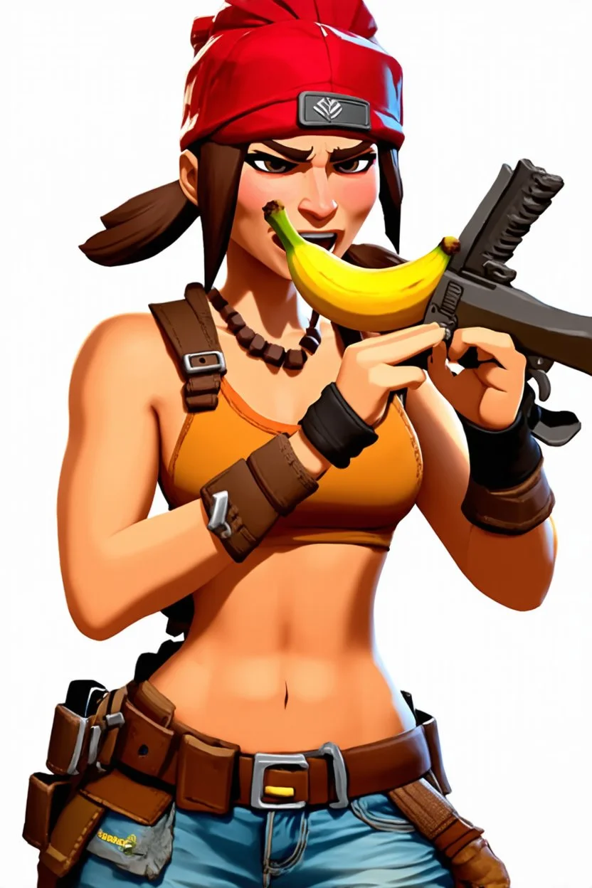 renegade raider eating banana
