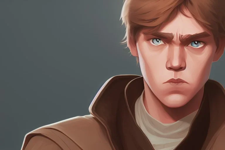 Portrait of Luke Skywalker by Jake Bartok