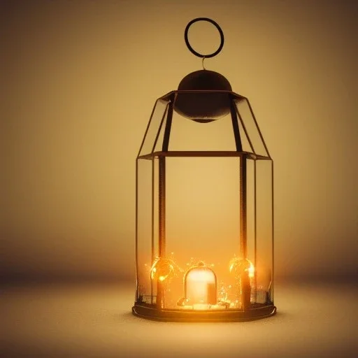 fireflies in a lantern, many ghostly lights inside a belljar, fairy lights, polaroid, symmetry, luminescent glow, moody, tender, photorealistic, octane render, golden hour