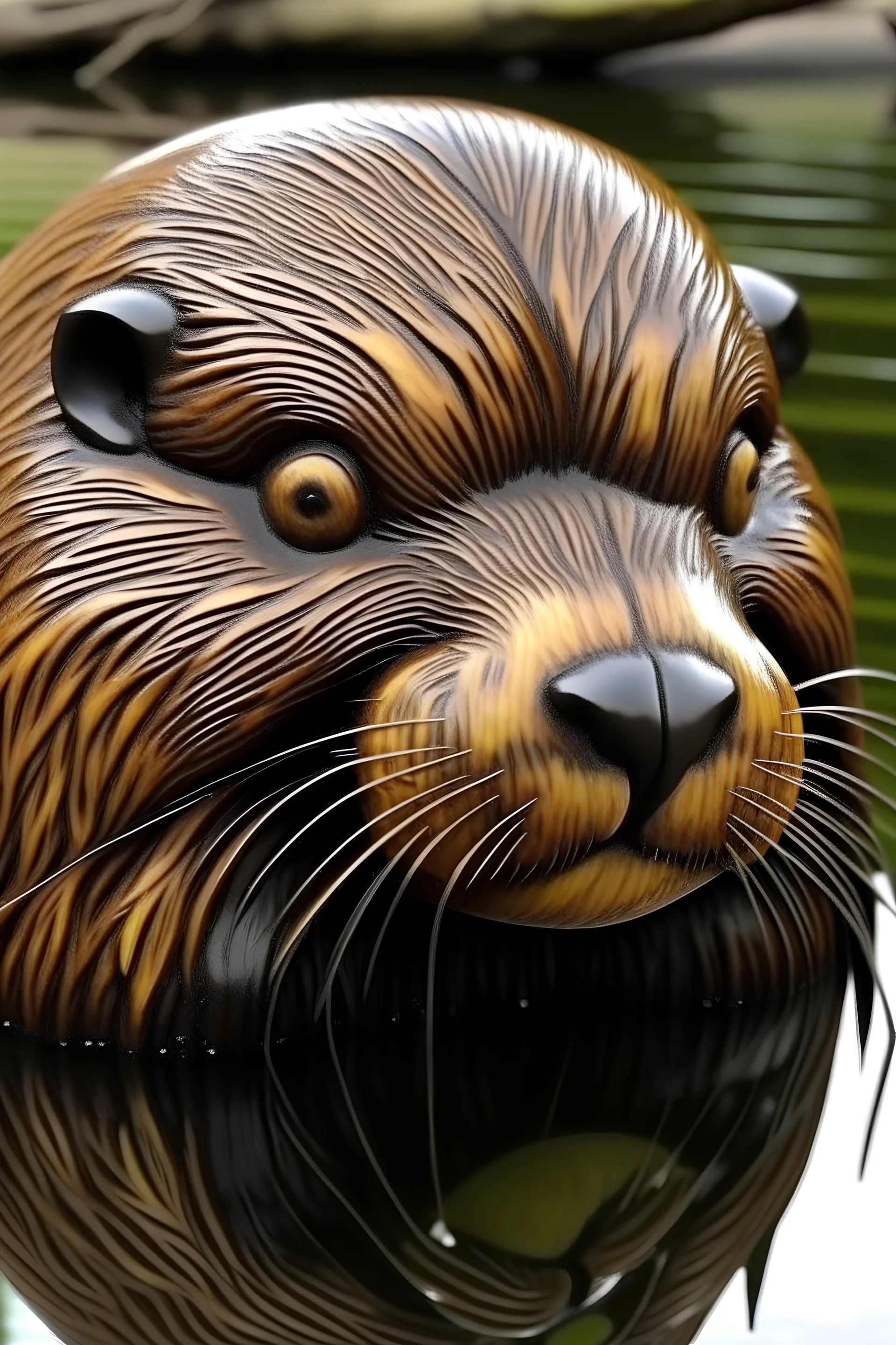 Justin beiber's face on a beaver
