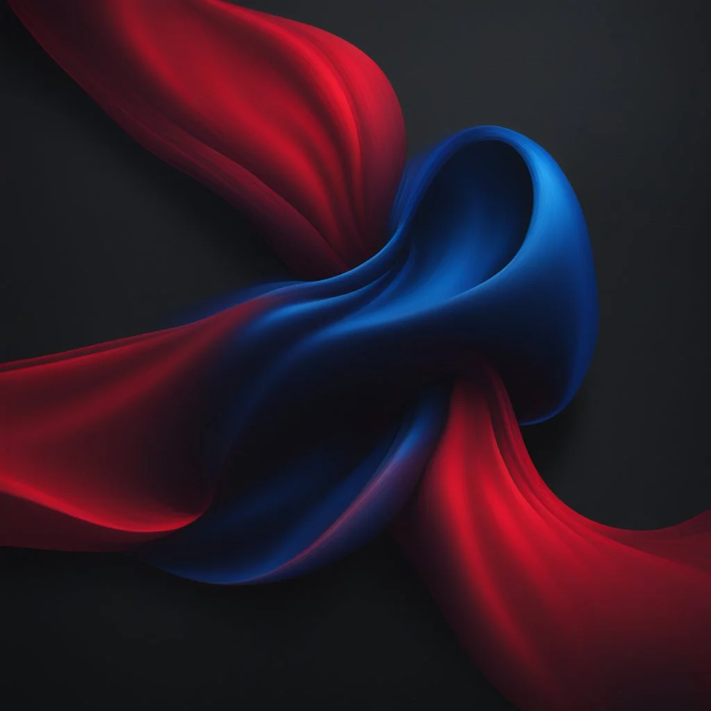 Hyper Realistic red-&-blue-&-gradient on Black-Background