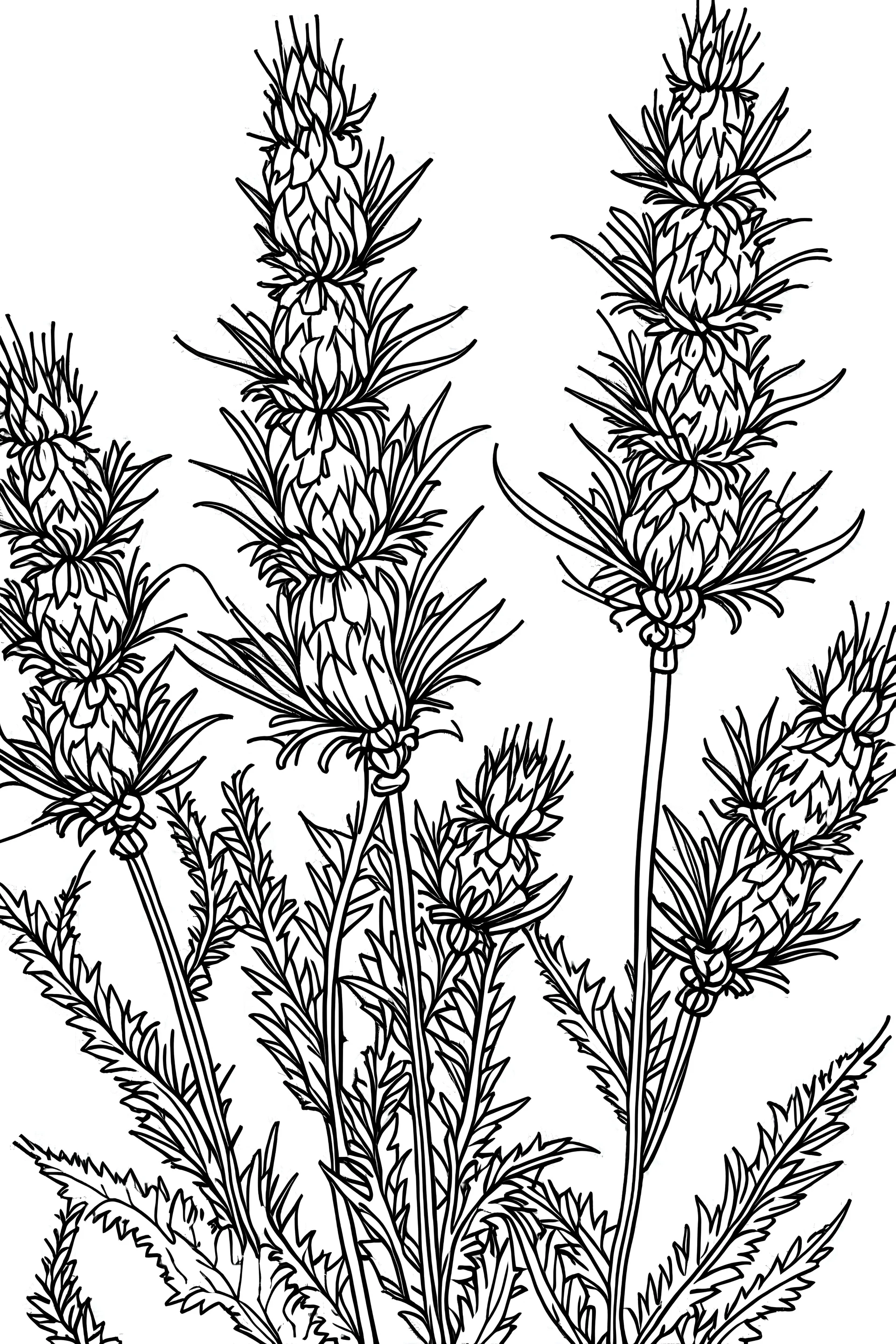 Liatris coloring page