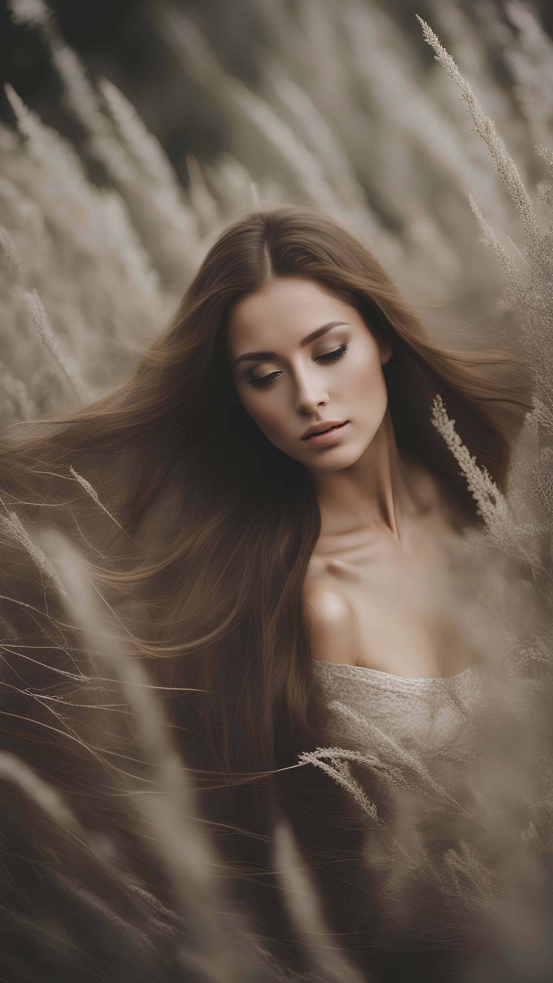 A Photo of a beautiful woman . She has very Long hair WHO reaches to the ground.