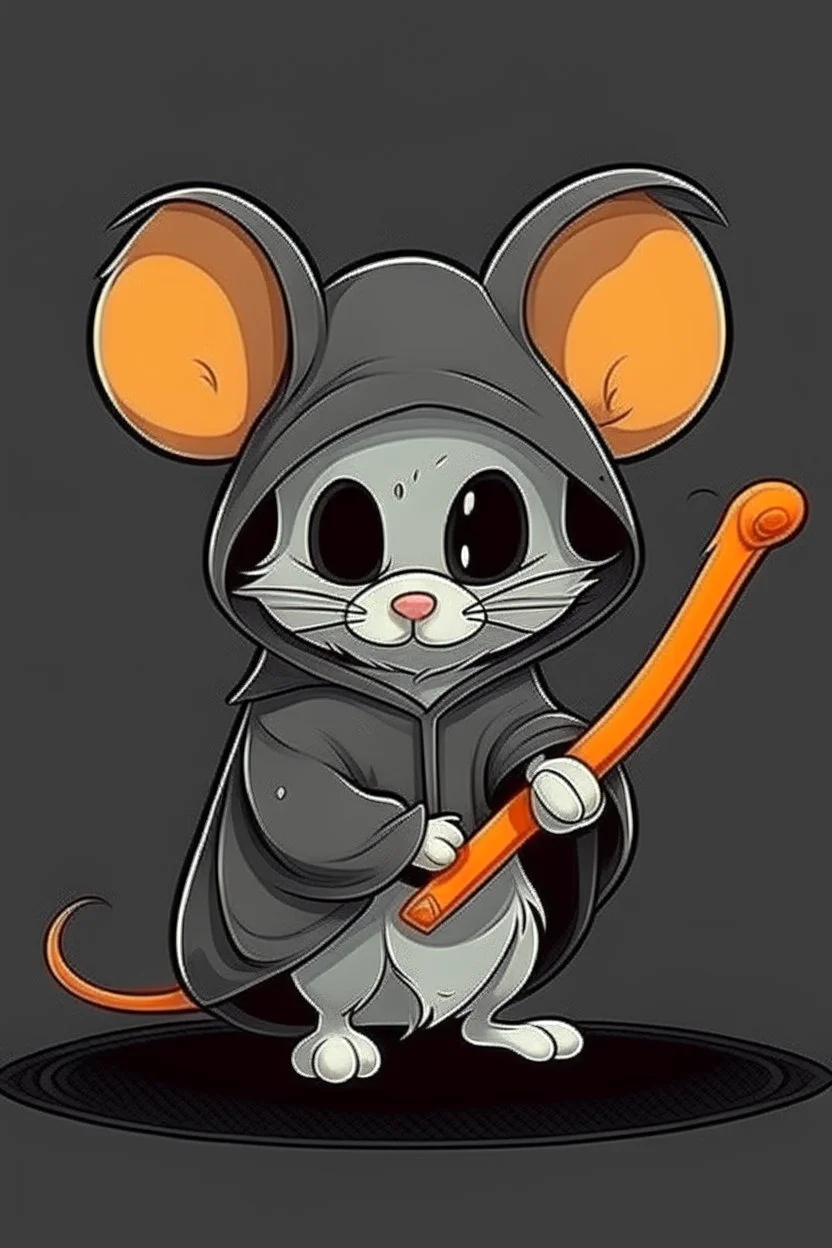 cute mouse grim reaper