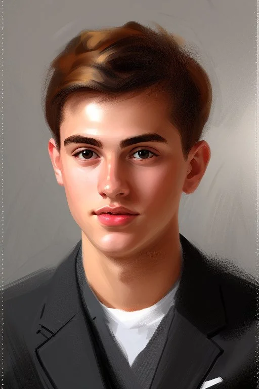 Extremely rich young guy portrait