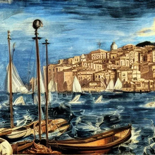 genoa harbour tintoretto style