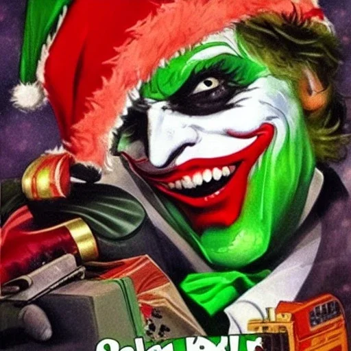 Joker buring Christmas