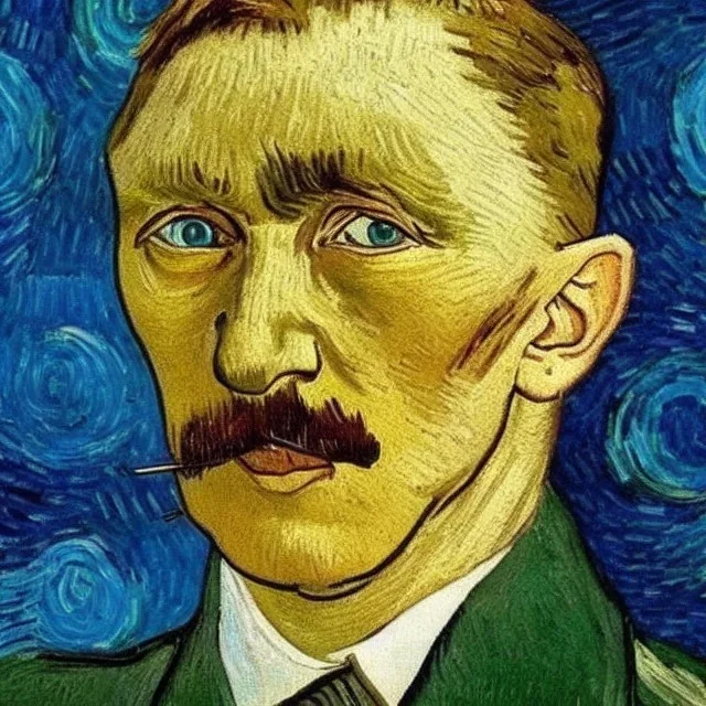 Hitler painted by van gogh