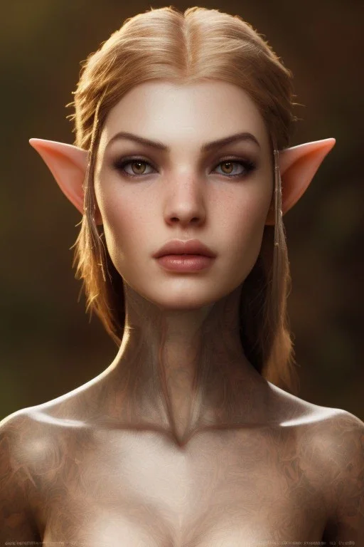 Photo of a gorgeous female elf, lovely face, art by stanley artgerm lau, marc simonetti, art by luis royo, realistic pretty face, half body shot, sharp focus, 8 k high definition, insanely detailed, intricate, elegant, bokeh foliage