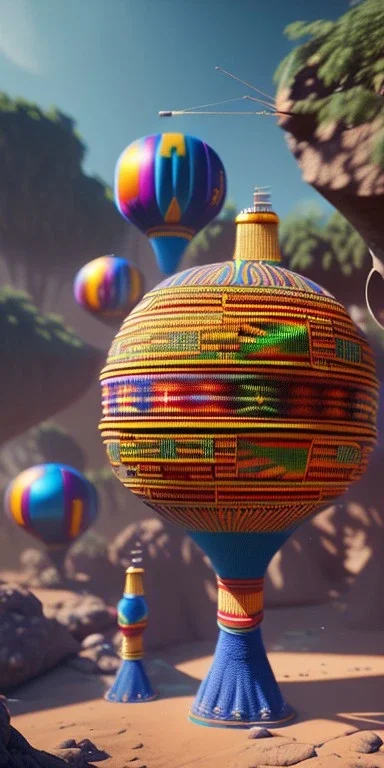 kente scene, thread, embroidery, octane render, high detail