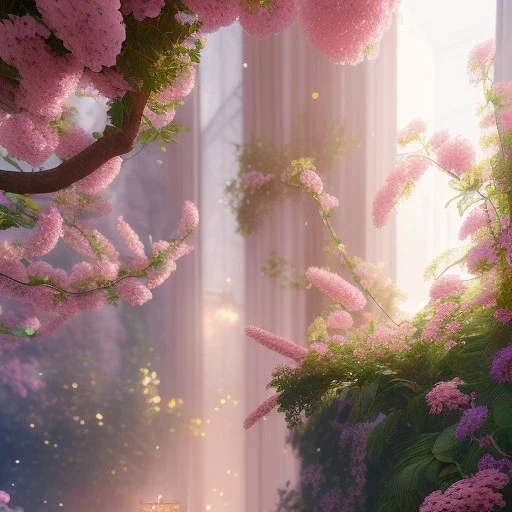 floral arch, sparkle, luminous, finely tuned detail, ultra high definition, ultra sharp focus, unreal engine 5, extremely sharp detail, colorful