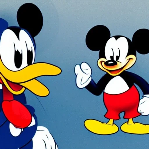 donald duck and mickey mouse